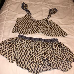 Cute matching top and bottom